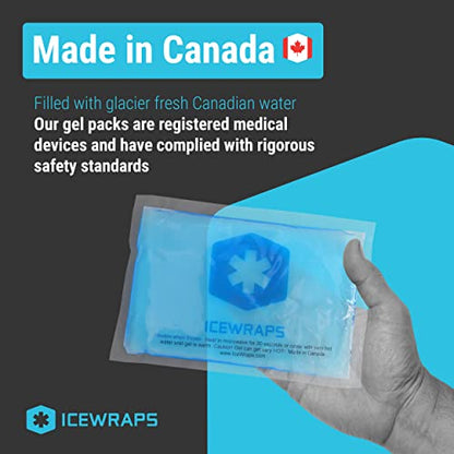 ICEWRAPS Reusable Ice Packs Compact 3 x 5 in, Soft Cooling, Pack of 60 | Hot or Cold Use, Puncture Resistant, Ice Pack for Everyday Comfort, Multi Use Gel Design, FSA-HSA Eligible - size: 60 Packs