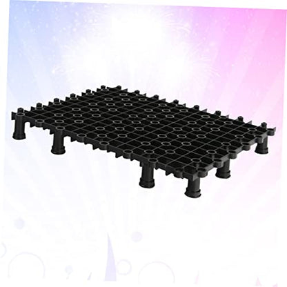 GANAZONO Fish Tank Plate 2pcs Bottom Pad for Aquarium Submersible PVC with 8 Nails - color: Black, size: 27.00X20.00X1.30CM