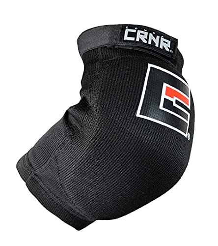 Muay Thai Elbow Pads for MMA, Boxing, Kickboxing, Martial Arts (Black, Large/X-Large)