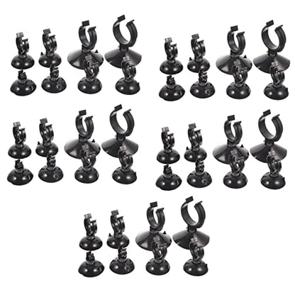 Ciieeo 40Pcs Aquarium Suction Cup Clips Clamps for Fish Tank Tubing Holder Easy Install Clean Surfaces for Airline and Hose Management