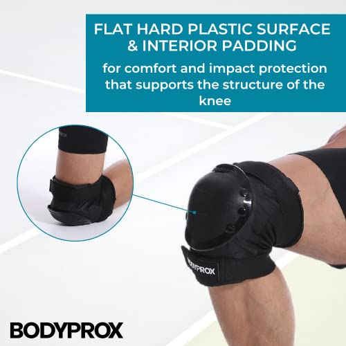 BODYPROX Knee Pads Elbow Pads Wrist Guards Set for Inline Skating, Skateboarding, Roller Derby and BMX Ride. - size: Small