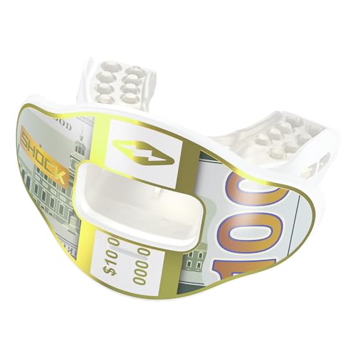 Shock Doctor Max Airflow Lip Guard OSFA - color: Gold Chrome Print