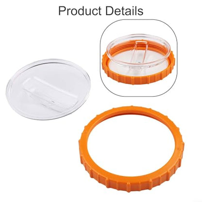 Pool Sand Filter Pump Strainer Basket Cover with Orange Retaining Nut P07018, Replacement for P07019 & P6561ASS16 Filter Lid, Compatible with 58486 58497 58499 (2023+ Models), ABS Plastic