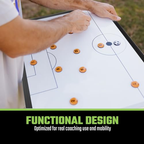 SCOPRO Soccer Coaching Magnets, Numbered Magnetic Player Markers for Soccer Coaching Board and Dry Erase Board Training, Set of 2, USA & Pink - color: 1" Usa & 0.75" Pink