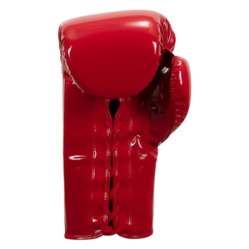 TITLE Boxing Inferno Intensity Lace Training Gloves - MMA, Kickboxing, Punching Bag, Sparring - 14, 16, 18oz - color: Red/White, size: 16 oz