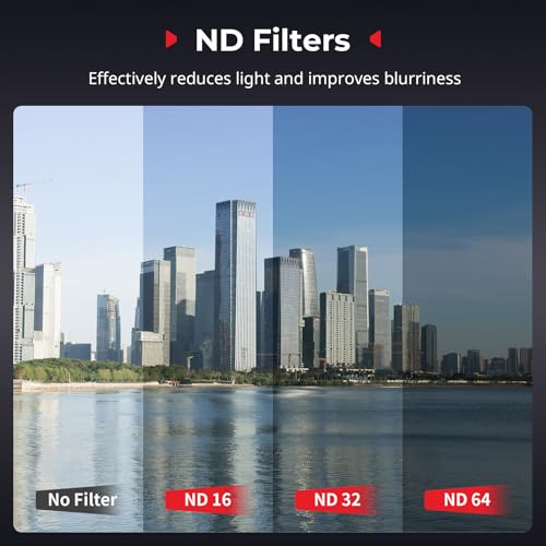 SmallRig Nano Filter Kit Only for DJI Osmo Nano, Includes CPL Polarizing Filter, ND16, ND32, and ND64 Filters - style: CPL & ND Kit