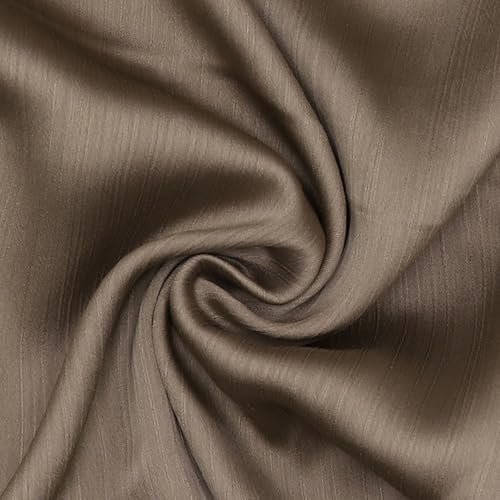 JUMISEE Silky Satin Hijab Scarf for Women Fashion Crinkle Crepe Instant Muslim Islamic Hijab Head Wrap Long Shawls - color: Khaki