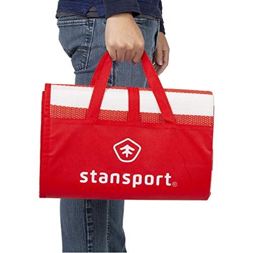 Stansport Tatami Straw Ground Mat 60" L x 78" W - color: Red