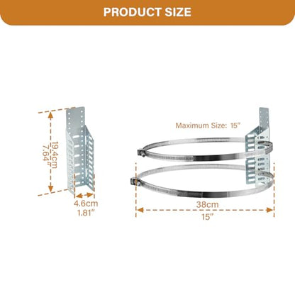 Universal Expansion Tank Water Heater Wall Mounting Bracket - style: bracket
