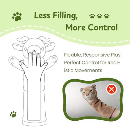Cat Wrestling Glove, 22 inch Cat Puppet Wrestler with 3 Catnip Pouches & 3 Layer Resistant Protection, Interactive Cat Toy with Removable Bell for Boredom Relief & Mental Stimulation, Goat - color: Goat