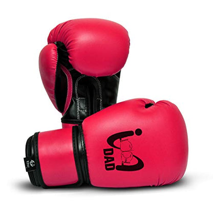 Ultimate - I Boxing Dad - Kids Boxing Gloves MMA Boxing Muay Thai Bag Work - color: Dark Pink, size: 6 Oz