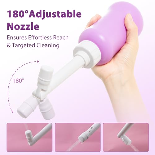 Peri Bottle for Postpartum Care - Portable Bidet for Perineal Cleansing and Recovery,Postpartum Recovery Essential