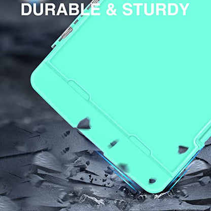 Sooez Original Clipboard with 2 Storage & Pen Holder, Heavy Duty Clip Boards 8.5x11 with Dual Storage, Clearview Dry Erase Coach Clipboard with Real Hinge, High Capacity, School & Office Supplies - color: Turquoise