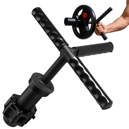 Strong Arm Forearm Trainer & Wrist Strengthener, Adjustable Alloy Steel Forearm Bar Grip Trainer with Non-Slip Handle & Clamp, Portable Forearm Exerciser for Home Office Gym
