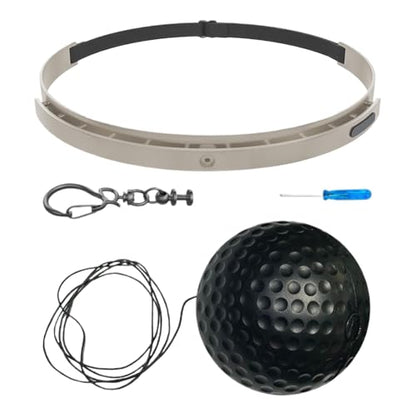 Boxing Ball with Headband - Wearable Punching Speed,Silicone Headband Boxing Trainer Ball,for Living Room Bedroom Dormitory Gym Men Women Beginners Teens - color: black soft ball