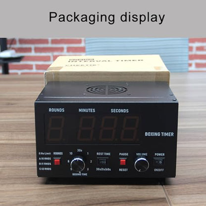 Big Screen Boxing Interval Timer, Classic Professional Gym Timer, Adjustable Sound/Training Time/Cycle Repetitions, Muay Thai Training Timer for Boxing, Muay Thai, Fighting, Taekwondo, Karate - color: Blue
