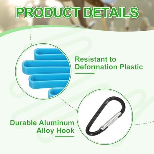 PATIKIL Golf Gloves Stretcher, Plastic Keeper Support Rack Holder Dryer Hanger Frame with Hanging Hook - color: Green/Blue