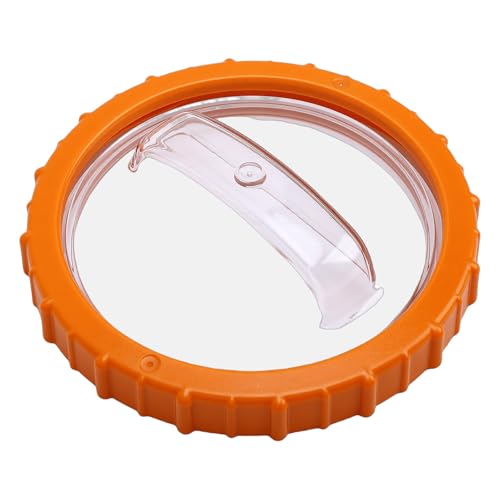 Orange Nut with Clear Lid Plastic Pool Sand Filter Pump Replacement Accessory, Robust Material, Prevents Leaks, Easy Maintenance