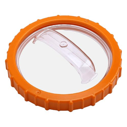 Orange Nut with Clear Lid Plastic Pool Sand Filter Pump Replacement Accessory, Robust Material, Prevents Leaks, Easy Maintenance