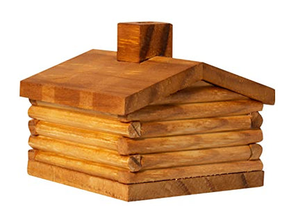 Paine's Log Cabin Incense Burner with 10 Cedar Cones