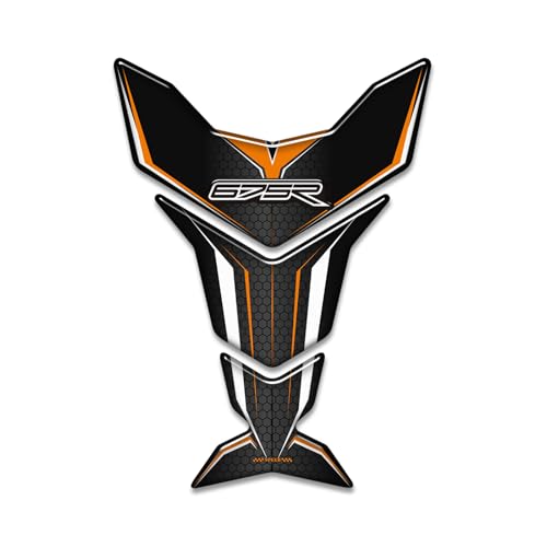 Motorcycle 3D Tank Pad Compatible with Triumph Street Triple Daytona 675 765R RS Stickers Gas Kit Knee Fish Bone Tank Pad Decals Fit for 675 765 R RS Stickers Decals Tank Protection Waterproof (A-18) - color: A-18