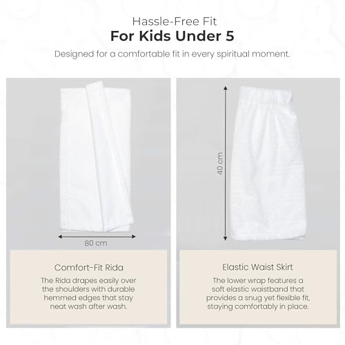 Kids Premium Ihram Luxury Set for Umrah – Soft Microfiber Children Ihram Towel Set with Anti-Lost Hand Belt and 8.5 Inch LCD Drawing Pad for Pilgrims, Hajj Mubarak Travel Essentials Umrah Gift Set - color: Kids Ihram Set_acc
