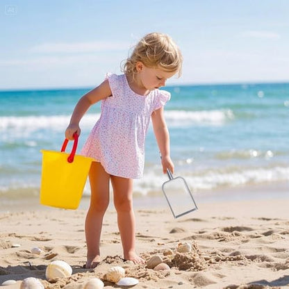 SUMERSHA Cat Litter Scoop Stainless Steel Mesh Scooper for Litter Box Kitten Pooper Lifter, Beach Mesh Shovel for Shell Collecting