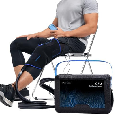 CF-3 Pro Cold Therapy Machine, 11QT Large-Capacity Ice Therapy System for Full Knee & Shoulder Coverage, Programmable Recovery System for ACL, TKR & Sports Training