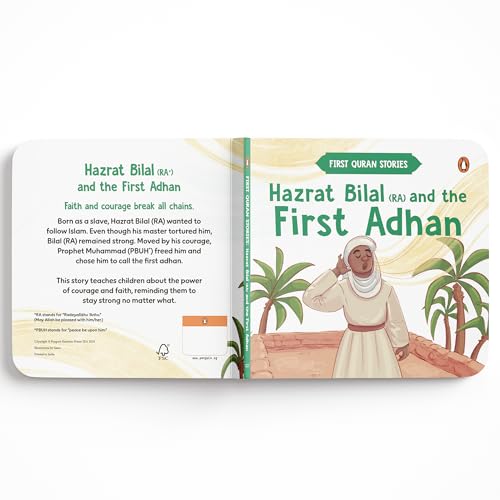 Hazrat Bilal (RA) and the First Adhan: First Quran Stories | An Illustrated Story Book for Kids | Values of Islam and the Holy Quran | Ages 5+ ... (First Quran Stories, Penguin Early Learning)