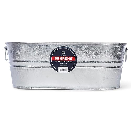 Behrens 0-OV 5-1/2-Gallon Oval Steel Tub - size: 5-1/2-Gallon