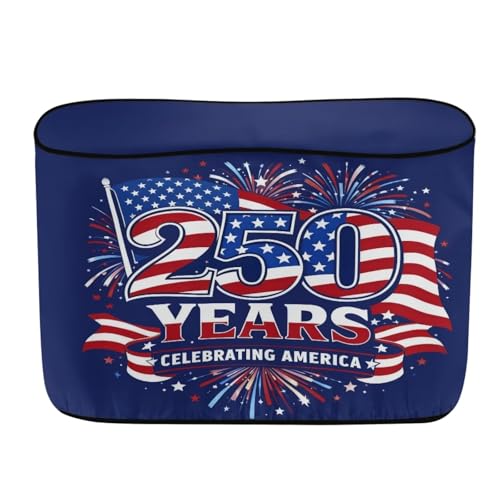 Howilath Celebrating Ameria 30Lb Dual Propane Tank Cover Heavy Duty 250Th Anniversary Gas Cylinder Cover All Weather Protection Trailer Accessories - color: 250Th Anniversary Celebrating Ameria, size: Medium(Double 30LB)