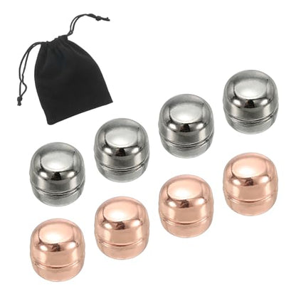 PATIKIL Hijab Magnetic Pinless Pins with Storage Bag - color: Dark Silver/Rose Gold