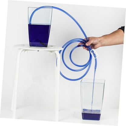 Manual Suction Hose Set for Car and Fish, Water Siphon Pump with Oil Guide Tube, Handheld Suction Hose for Vehicle and Aquarium Water Transfer