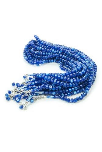 ihvan online, Tasbih Prayer Beads 99, Pack of 10, Muslim Prayer Bead, Islamic Rosary Bead, Dhikr, Tasbeeh Bulk, Misbaha, Masbaha, Tespih, Islamic Gift for Ramadan & Mawlid & Hajj Umrah - color: Navy Blue