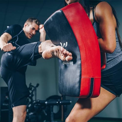LuiceABC One Karate Taekwondo Boxing Kick Punch Adjustable Soft Shield Durable Training Pad for Boxing, Training and Protecting Your Palm, Wrist and Decreasing The Shock - color: Black