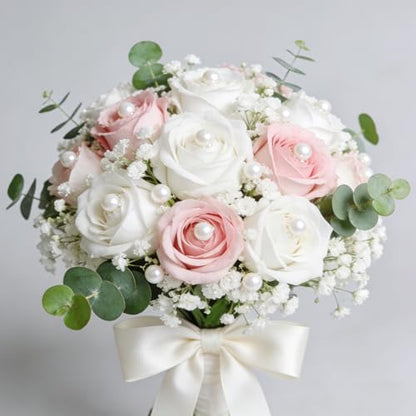 420pcs Boutonniere Corsage Pins 5 Styles Flower Black and White Pearl Pins