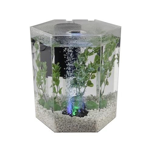 Tetra Bubbling LED 1 Gallon Starter Fish Tank Kit For Freshwater Fish - size: 1 Gallon