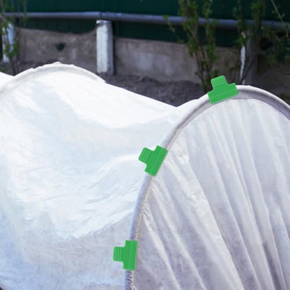 20pcs Greenhouse Plastic Clips and Garden Mesh Netting Clamps 11mm Light Buckle for Agricultural Covering and Vegetable Net Fixing