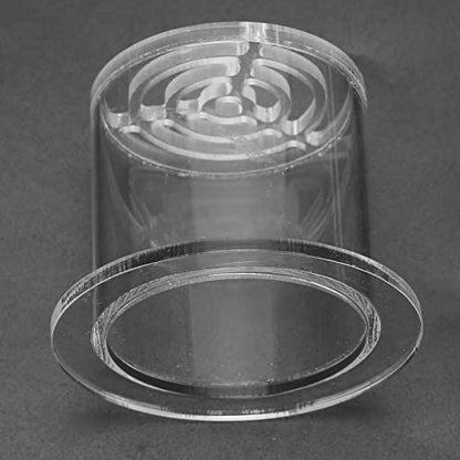 Acrylic Feeding Breeding Protection Cover, Transparent Coral Feeder Cover for Fish Tank, Blocks Fish from Being Inhaled, Easy Sand Spreading, Strong Base, Effective Fish Prote