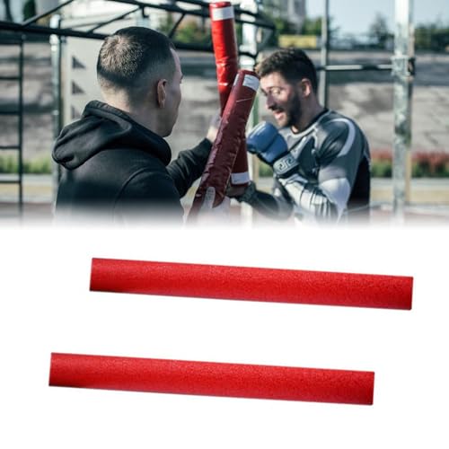 Boxing Training Sticks Sponge Improve Agility Speed Reaction Punching Pads Target Striking Sticks for Workout Sanda Fitness - color: Red