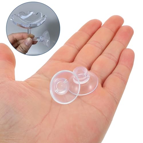 Garneck 50pcs Cup Feeder Holder for Fish Tank Aquarium Accessories Easy Installation for Secure Feeding Aquatic Environments - size: 2.60X2.60X1.50CM