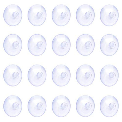 Pawfly 10 Pack Clear Suction Cups 0.8 Inch PVC Plastic Sucker Without Hooks for Home Decoration and Organization - style: 0.8 in 10pcs