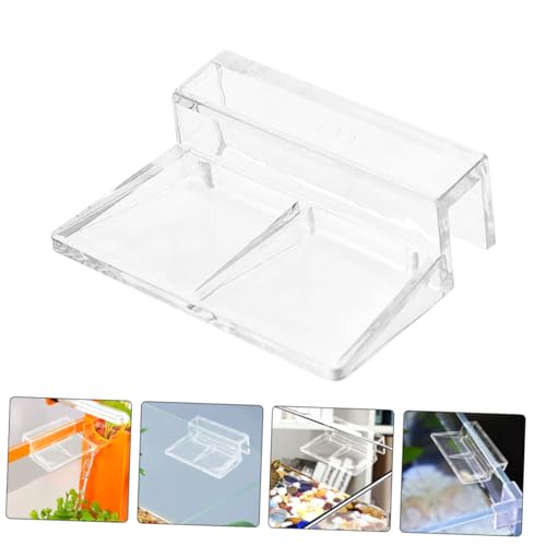 BESTonZON 10pcs Fish Tank Lid Holder Bracket Acrylic Support Clips for Aquarium Cover and Stable Fish Tank Accessories Robust Design for Thickness Aquariums