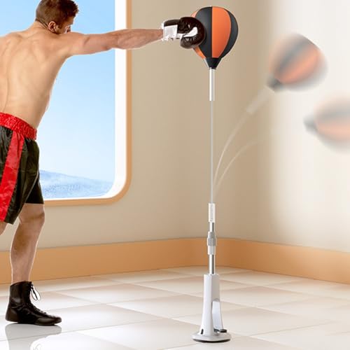 Boxing Reflex Bag With Stand, Reflex Bag, Strong Rebound Speed Ba-g Boxing, Punching Bags For Adults, Home Gym Accessories, Height Adjustable Gym Supplies - color: 130-150cm