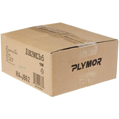 Plymor 3 x 5 inch, 2 Mil Zipper Reclosable Bags (Case of 1,000) | Plastic poly bags for jewelry, beads, rings, earrings, pills, vitamins, spices, coins, screws & small parts - size: 3" x 5" (1,000 Count)