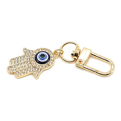 Evil Eye Keychains Car Key Ring Bag Purse Charm for Women Men - Good Luck Amulet Protection - color: G