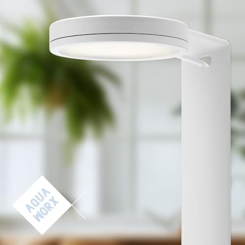 SOL Adjustable Light Stand - Nano Light Riser for Small Planted Tanks, Heavy Duty Aquarium Light Fixture - White - color: White, size: Adjustable Stand