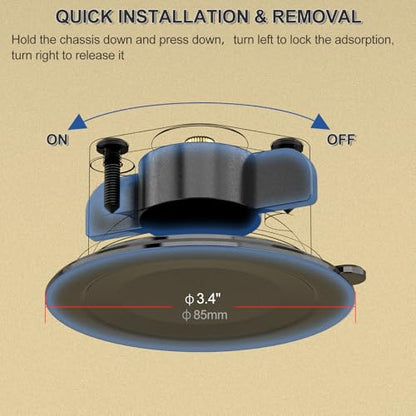 MINIFOCUS Suction Cup Base with 1/4" Female Threaded for Hook, Camera or Phone Mount, Magic Arm, Heavy Duty Suction Cup for Windshields, Smooth Walls, Mirrors, and Other Glossy Surfaces - style: S1016