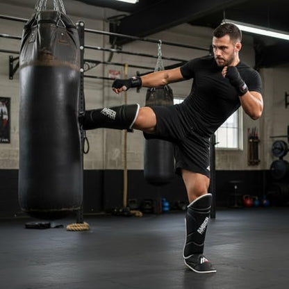 Centurion Muay Thai Shin and Instep Guards, High-Density Foam Protection, Skintex Leather, Adjustable Straps, Lightweight & Durable for MMA, Kickboxing, Muay Thai, and Taekwondo - size: Small