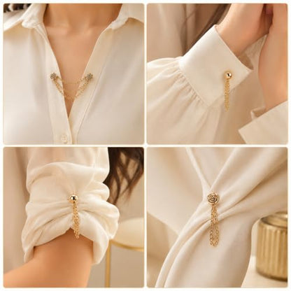 12Pcs Magnetic Clothing Clips with Chain Magnet Clothing Pin Button